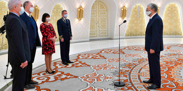 Қ.Тоқаев бірқатар мемлекеттің елшілерінен сенім грамоталарын қабылдады