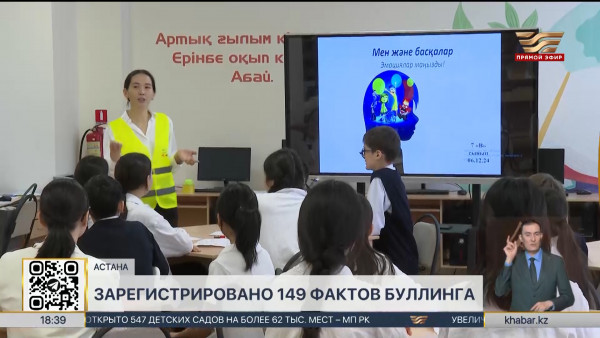 Около 150 фактов буллинга зарегистрировано в 2024 году в РК