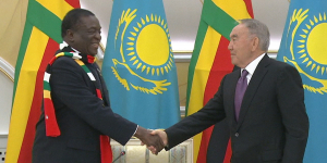 Президент Казахстана Н.Назарбаев встретился с лидером Зимбабве Э.Мнангагвой