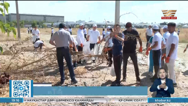 &laquo;Таза Қазақстан&raquo;: Шымкентте айналма жолдың бойы тазартылды