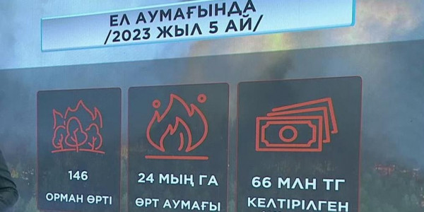 Жыл басынан бері ел аумағында 146 орман өрті тіркелген