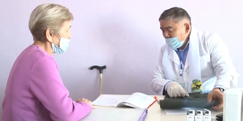 Жители села Есенгельды прошли бесплатное медицинское обследование