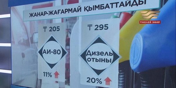 Қазақстанда 12 сәуірден бастап жанар-жағармай қымбаттайды