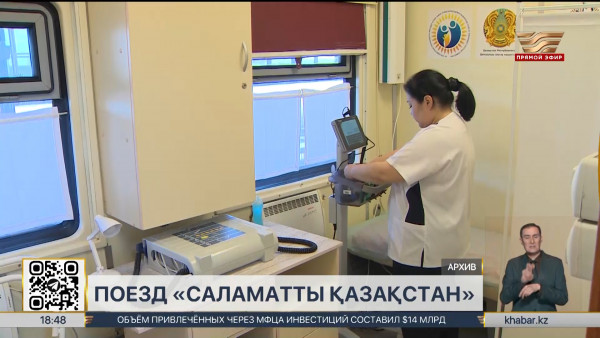 Поезд &laquo;Саламатты Қазақстан&raquo;: около 100 тысяч жителей получили медпомощь