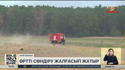 Абай облысында орманды алқап өртке оранды