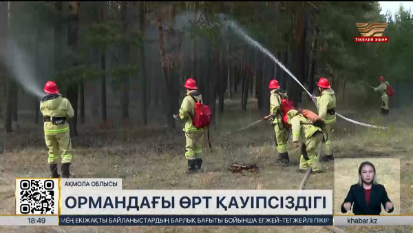 Ақмола облысының орман алқаптарында өрт қауіпсіздігі шаралары күшейді