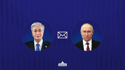 Мемлекет басшысы Ресей Президенті Владимир Путинге құттықтау жеделхатын жолдады