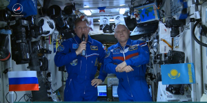 Космонавты «Роскосмоса» поздравили казахстанцев с 20-летием Астаны