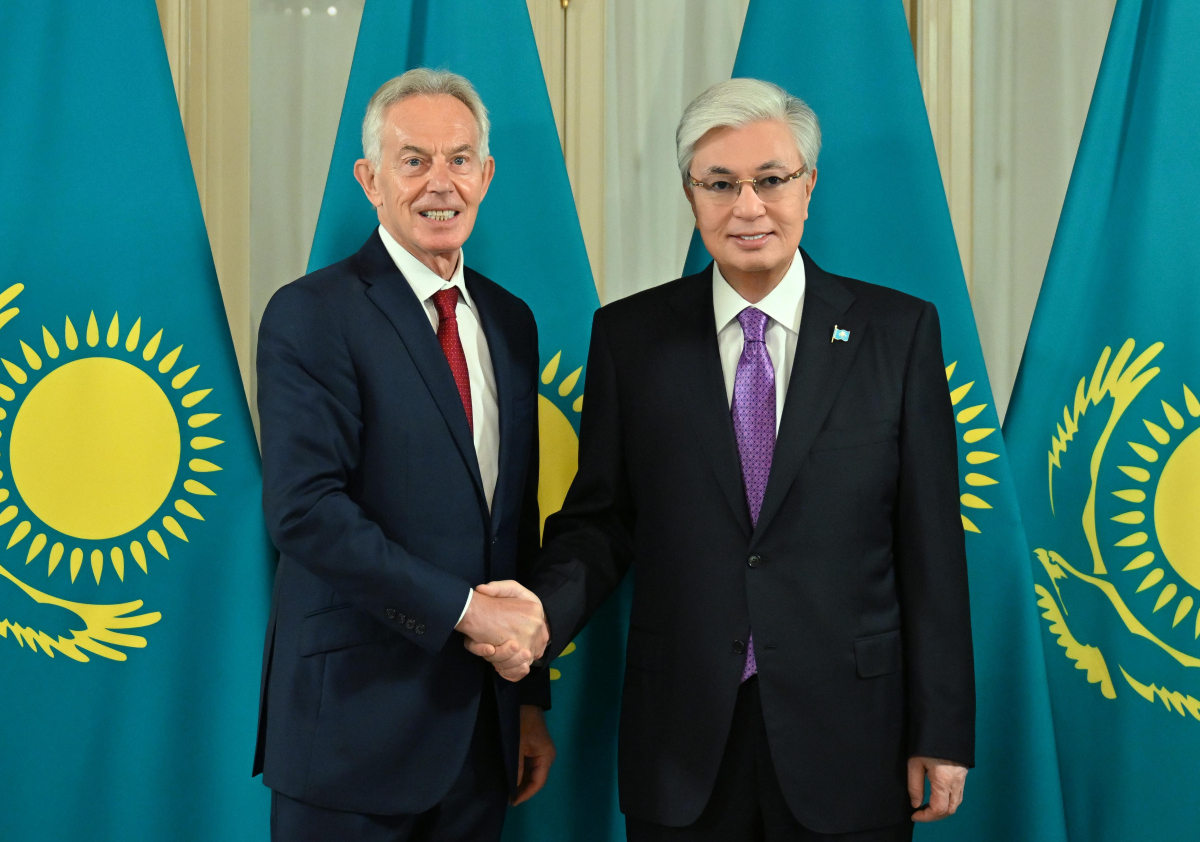 Қ. Тоқаев Жаһандық өзгерістер институтының атқарушы төрағасы Тони Блэрмен кездесті