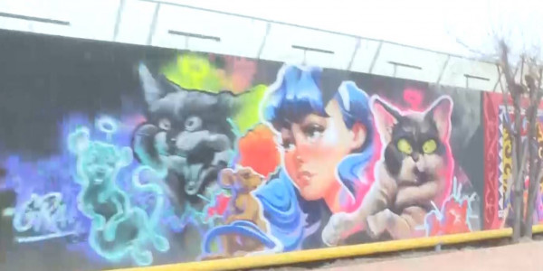 Стена для граффити появилась в Алматы