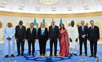 Президент бірқатар мемлекеттің елшілерінен сенім грамоталарын қабылдады