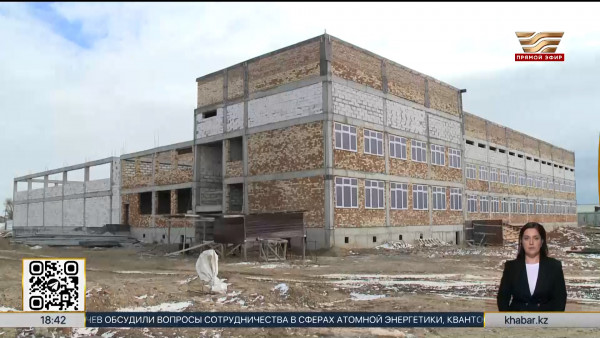 Третий год не могут достроить новую школу в селе Есбол