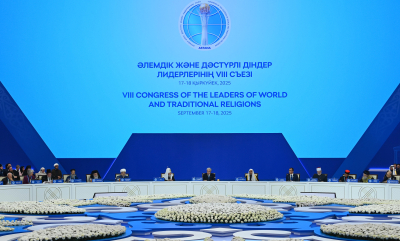 Президент Әлемдік және дәстүрлі діндер көшбасшыларының VIII съезінің ашылуында сөз сөйледі