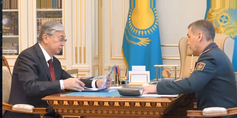Глава государства принял Министра обороны Нурлана Ермекбаева
