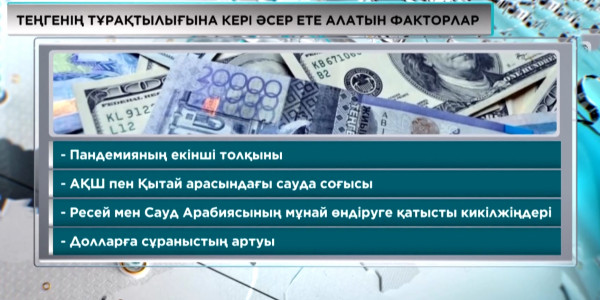 Қазақстандық қор биржасында 1 доллар 396 теңгеге бағаланды