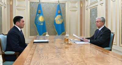 Глава государства принял министра энергетики Ерлана Аккенженова