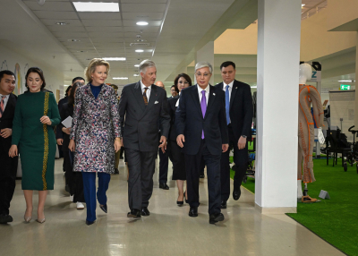 Президент Бельгиялықтар Королімен және Патшайымымен бірге Ұлттық балаларды оңалту орталығына барды