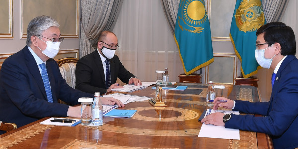 Президент Білім және ғылым министрі Асхат Аймағамбетовті қабылдады