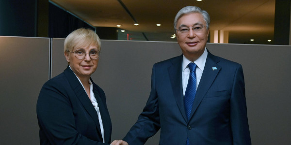 К. Токаев провел переговоры с Президентом Словении Наташей Пирц-Мусар