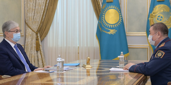 Президент РК принял министра внутренних дел