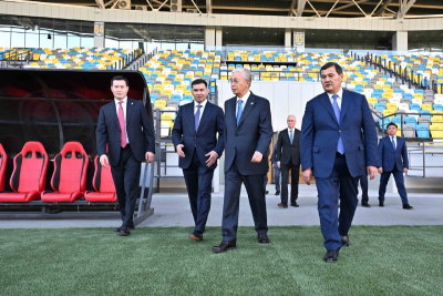 Мемлекет басшысы Қызылорда қаласындағы орталық стадионға барды