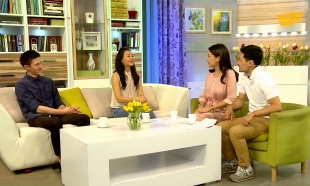 &laquo;Жаңа күн&raquo;. Гость:  актриса театра "Жас Сахна" Нургуль Алпысбаева и актёр, заведущий группы театра "Жас Сахна" Виталий Куприянов