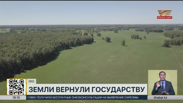 36 земельных участков вернули государству в СКО