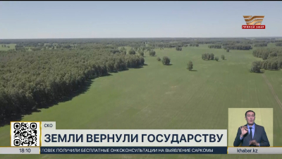 36 земельных участков вернули государству в СКО