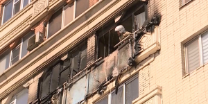 Второй за полгода пожар вспыхнул в девятиэтажном доме в Актобе