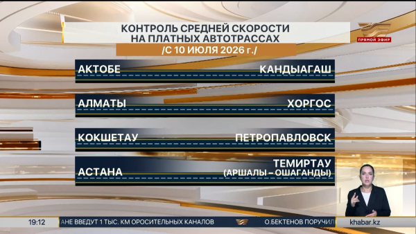 Контроль средней скорости введут на четырех платных трассах