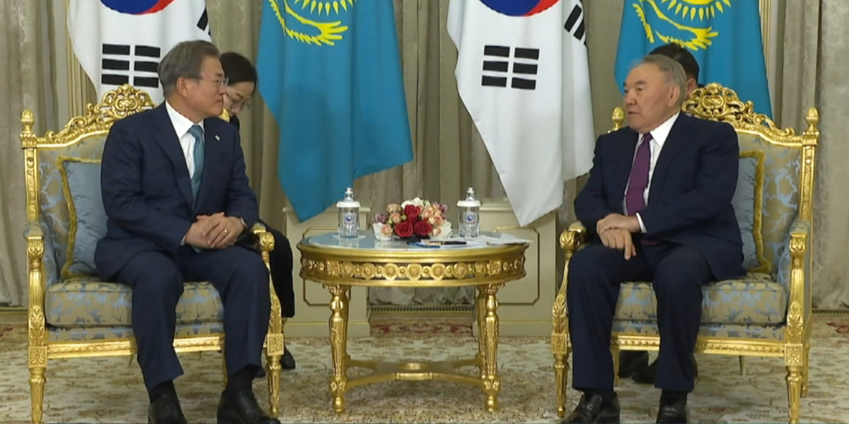 Нұрсұлтан Назарбаев Оңтүстік Корея Президенті Мун Чжэ Инді қабылдады