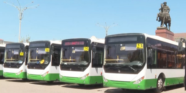 Новыми автобусами пополнился автопарк Тараза