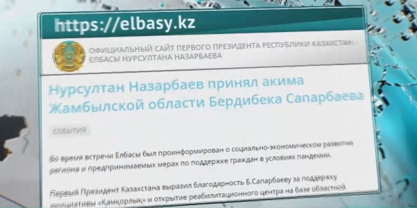 Елбасы принял акима Жамбылской области