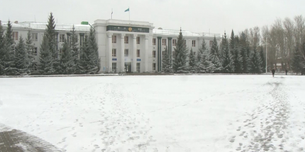 Снег в середине апреля выпал в Кокшетау