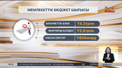 Алты айда бюджет кірісі 11 трлн теңгеге жетті