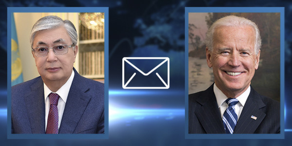 К. Токаев получил поздравительную телеграмму от президента США