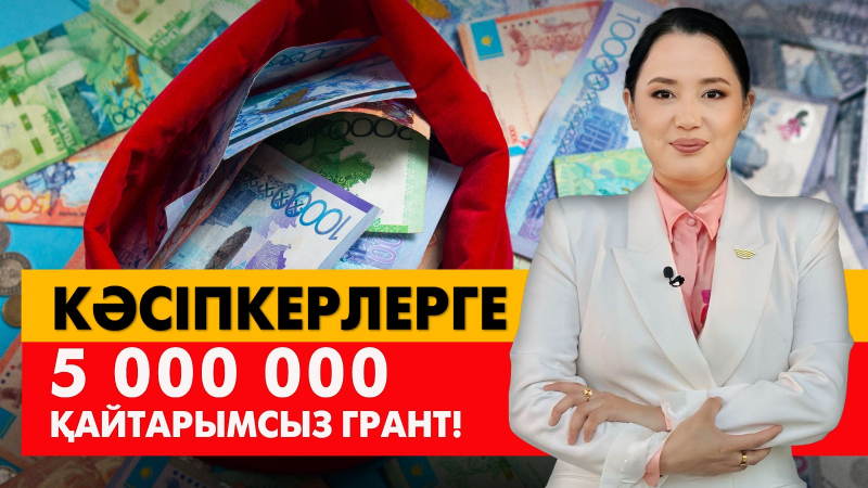 Кәсіпкерлерге 5 000 000 қайтарымсыз грант. «Әлеумет»