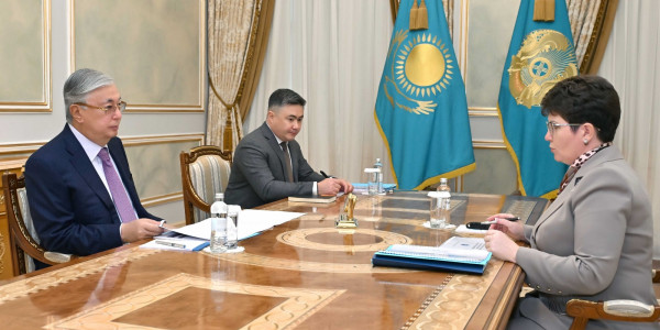 Тоқаев Жоғары аудиторлық палата төрағасы Наталья Годунованы қабылдады