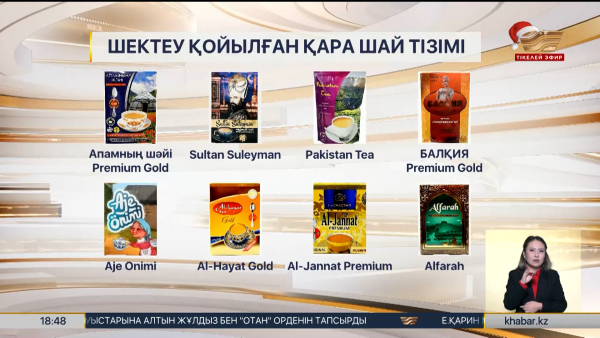 Қара шайдың кейбір маркасын сатуға тыйым салынды
