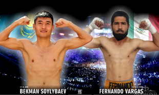 Кәсіпқой бокс. Екінші жеңіл салмақта WBC International белбеуі үшін жекпе-жек. Бекман Сойлыбаев - Фернандо Варгас