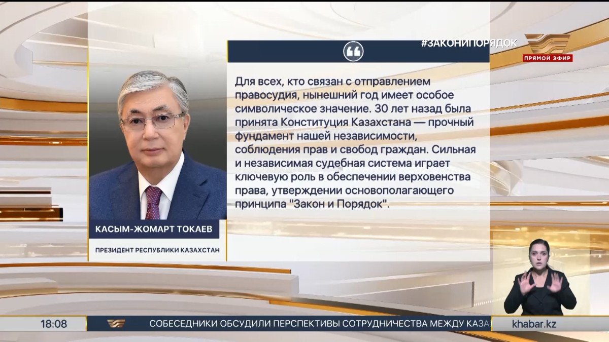 Президент поздравил судей и работников суда с профессиональным праздником
