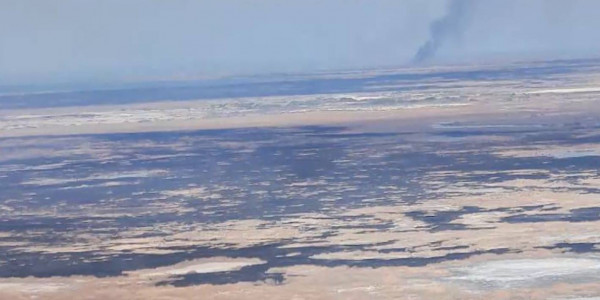 На территории Иле-Балхашского резервата горит камыш