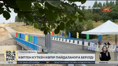 Түркістан облысының Төлеби ауданында көпір пайдалануға берілді