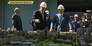 Н.Назарбаев посетил строящийся оздоровительный комплекс в Алматинской области