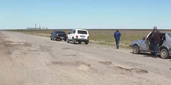 В Жамбылской области пришла в негодность дорога за 70 миллионов тенге