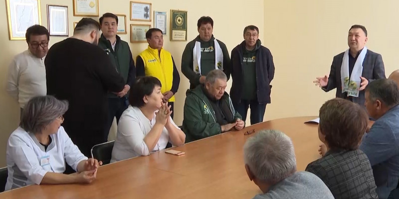 Кандидаты партии «Ауыл» встретились с избирателями Хобдинского района