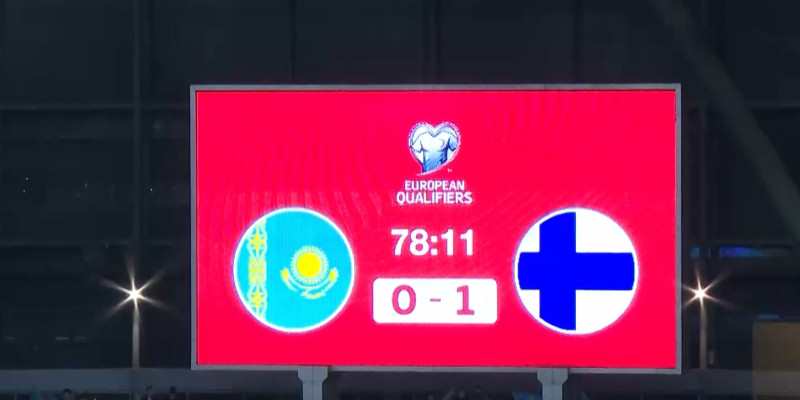 Сборная Казахстана уступила Финляндии в рамках квалификации на Евро