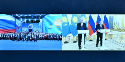 Қазақстан-Ресей президенттері XXI өңіраралық форумына бейнебайланыс арқылы қатысты
