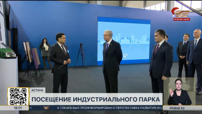 Президент посетил Индустриальный парк Астаны