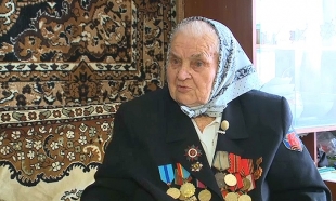 Ветеран ВОВ Нина Лобач встречала гостей из Агентства &laquo;Хабар&raquo;